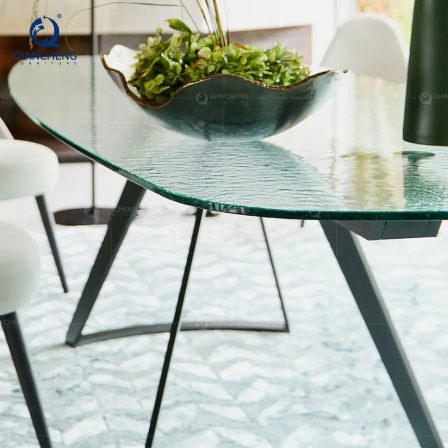 300x100 Extendable Transformer Glass Dining Table 14 Seater Chinese Supplier Modern Iutdoor Gardendining Extend Table — image 3