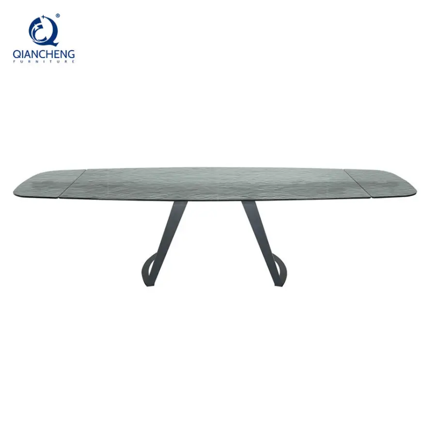300x100 Extendable Transformer Glass Dining Table 14 Seater Chinese Supplier Modern Iutdoor Gardendining Extend Table — image 5