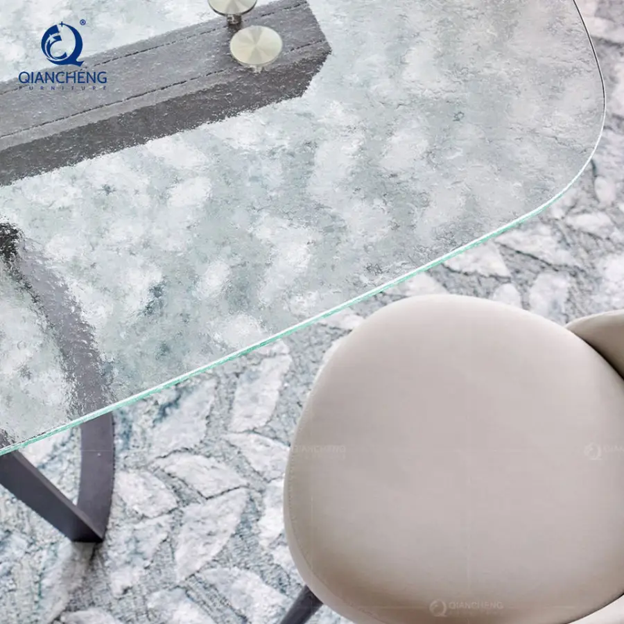 300x100 Extendable Transformer Glass Dining Table 14 Seater Chinese Supplier Modern Iutdoor Gardendining Extend Table — image 6