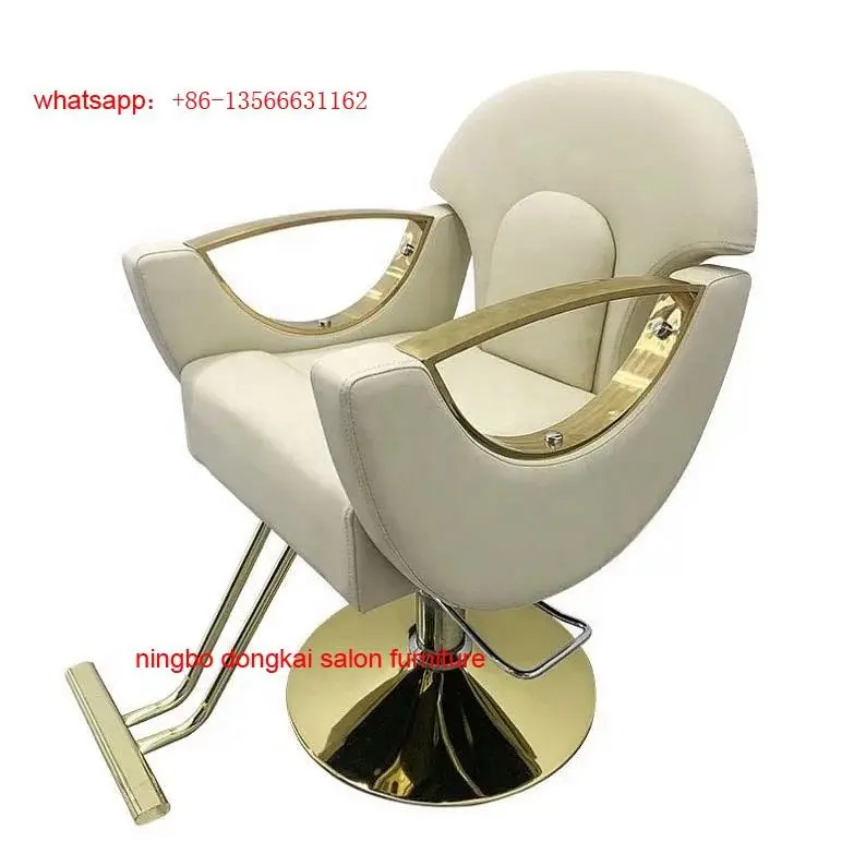 Hotsale Classic Cheap White Barber Chair / Female Barber Chair / Cadeira De Barbeiro — image 4