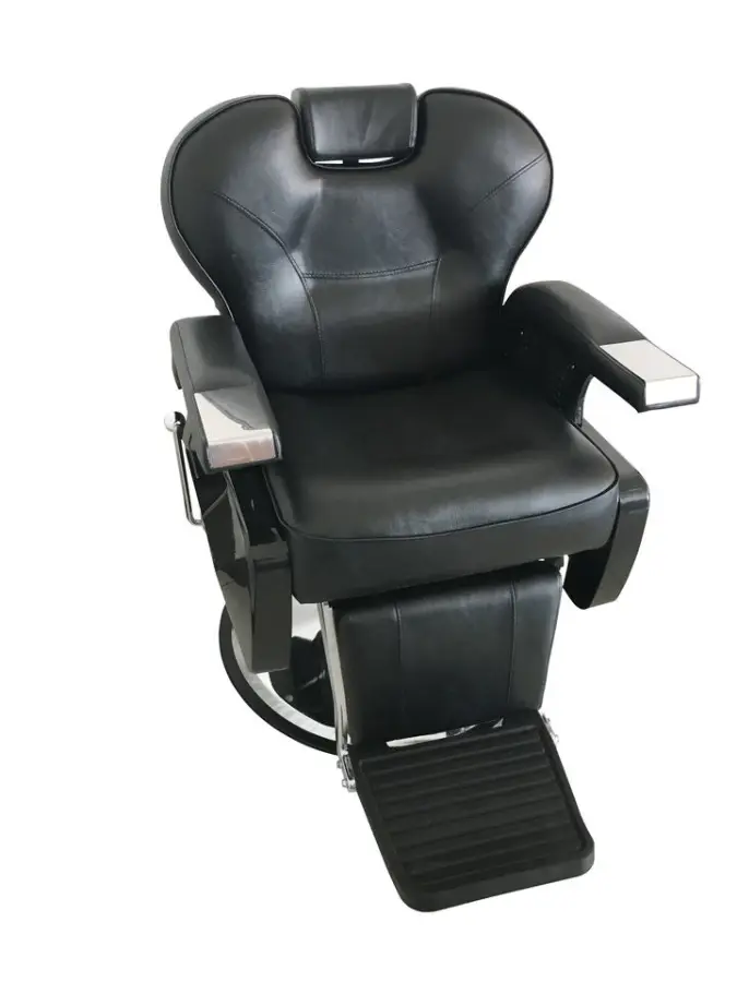 Wholesale Hair Salon Equipment Cheap Black Barber Chairs Prices — image 2