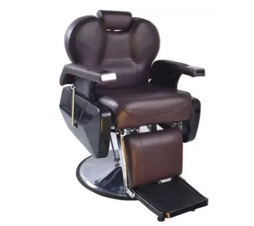 Wholesale Hair Salon Equipment Cheap Black Barber Chairs Prices — image 3