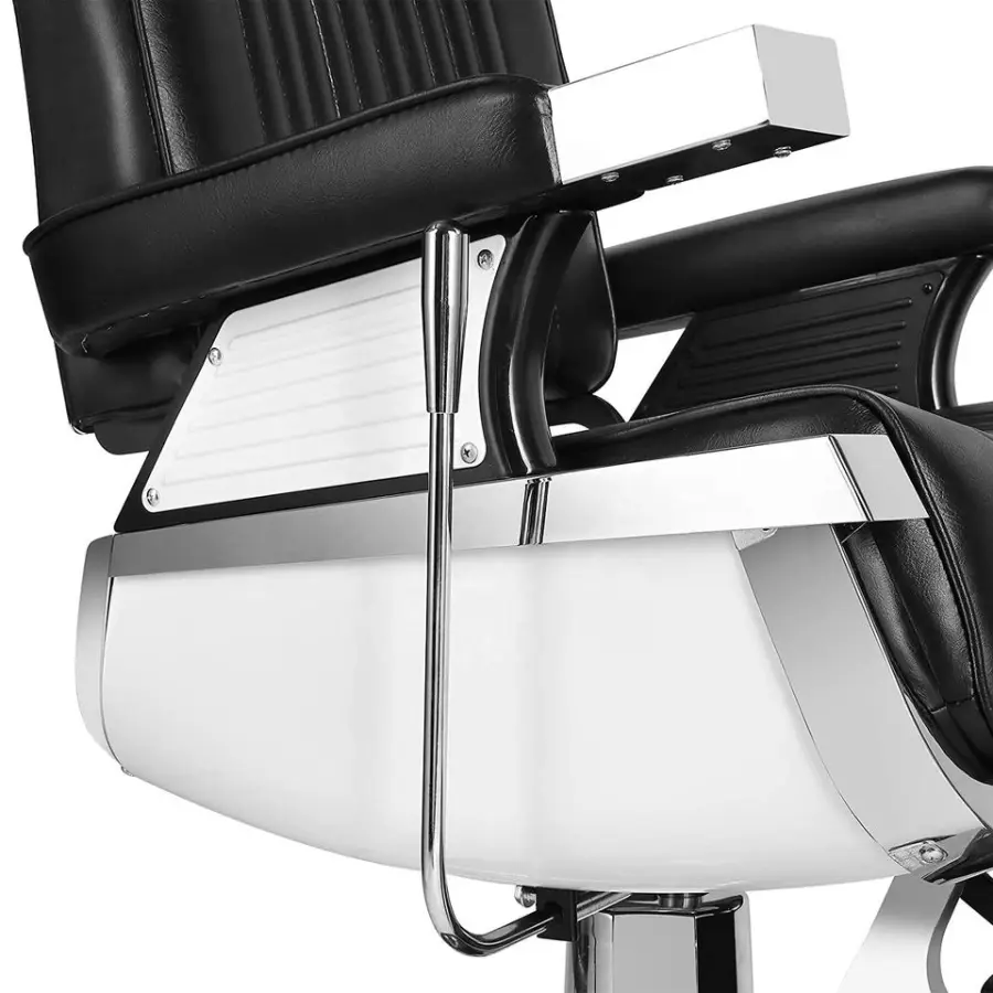 Wholesale Hair Salon Equipment Cadeira De Corte De Cabelo Cheap Durable Vintage Barber Chairs — image 6