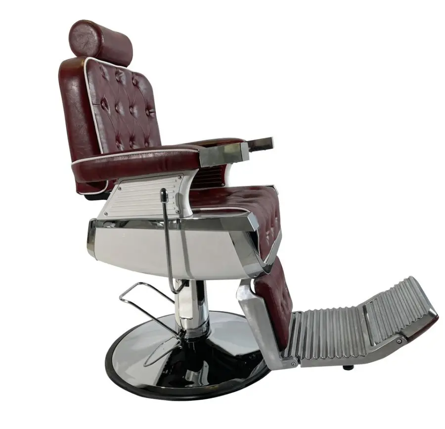 Vintage Style Black and Gold Barber Chair Hydraulic Reclining Barber Chair Manufacturer — image 3