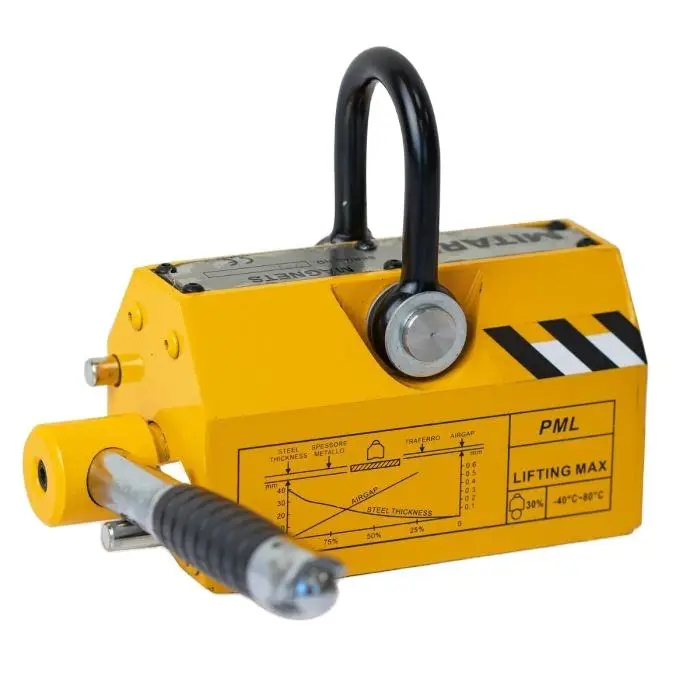 Mini Crane 500kg Manual Handle Lift Baoding Permanent Magnetic Lifter Metal Fasteners Lifting Electromagnet of Bloom — view 1