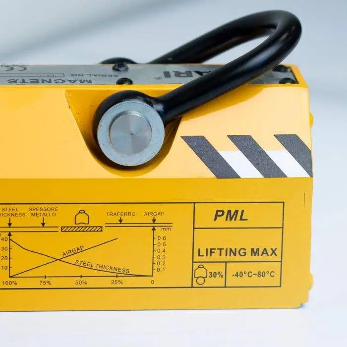 Mini Crane 500kg Manual Handle Lift Baoding Permanent Magnetic Lifter Metal Fasteners Lifting Electromagnet of Bloom — image 4