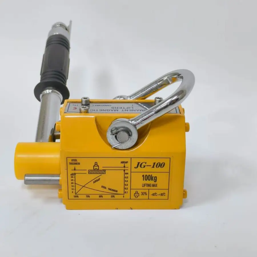 Manual Magnetic Lifter Clamp Permanent Magnet Lifter with 3:1 Safety Factor 1000kg Load Capacity CE Certified — image 5