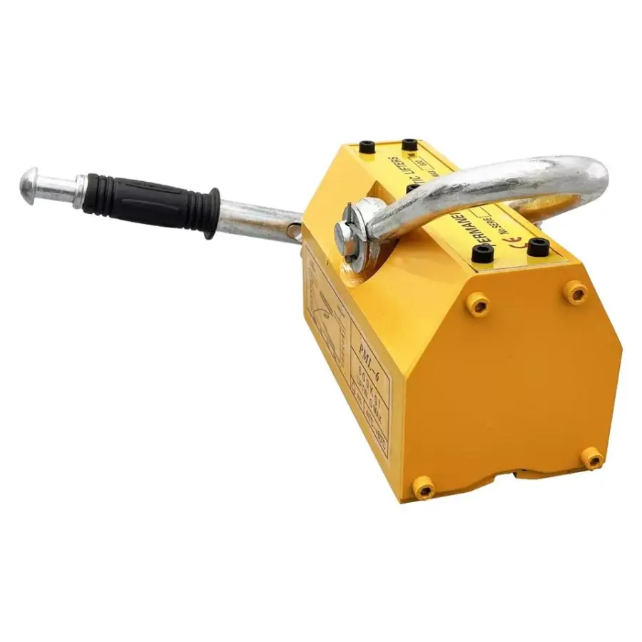 100kg 200kg 400kg 600kg Manual Magnetic Lifter Clamp Permanent Lift Magnet Lifter — view 1