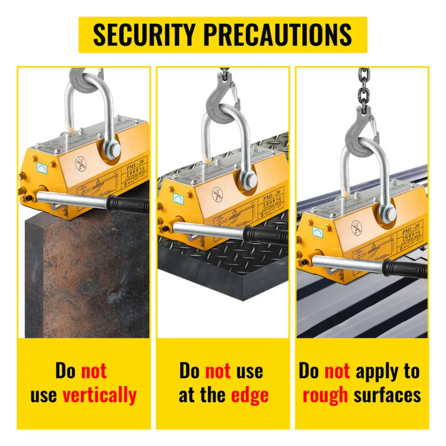 Permanent 1 Ton 600kg 500kg Clamps / Lifting Magnet /magnetic Plate Lifter Magnetic Lifter — image 7