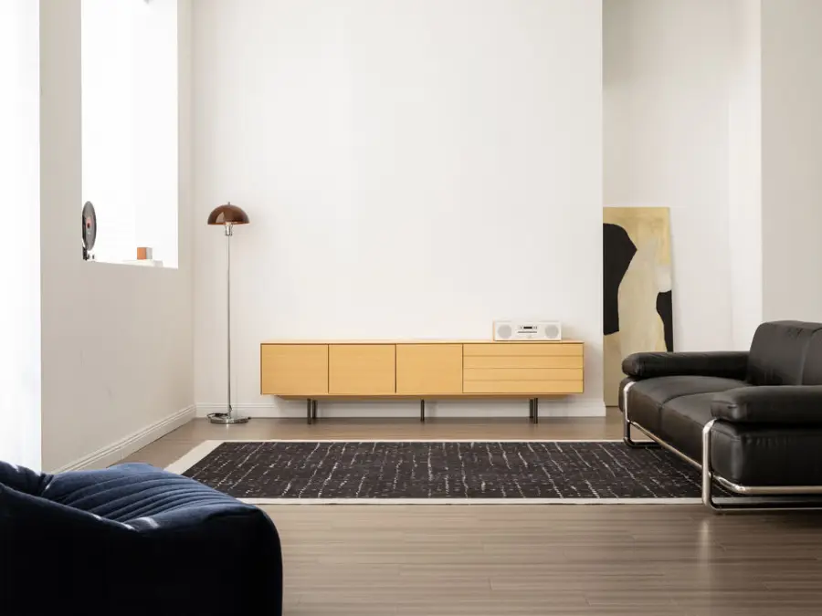 Italian Style Light Luxury TV Cabinet Modern Simple Nordic Living Room Solid Wood Bedroom TV Full Set Floor Cabinet — image 3