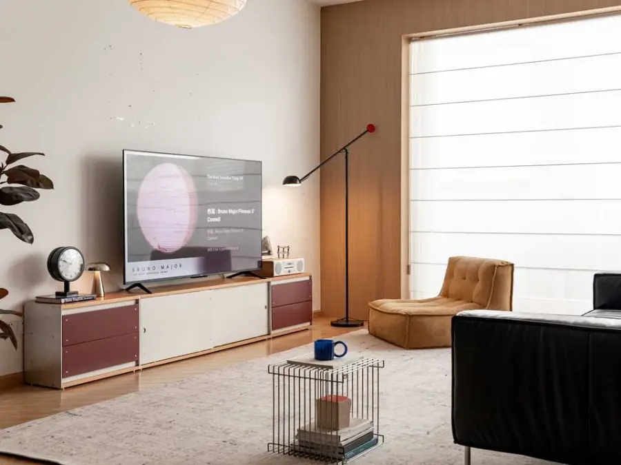 Vintage Solid Wood TV Cabinet Small Apartment Modern Simple Living Room Home Storage Nordic Retro Storage TV Cabinet — image 3