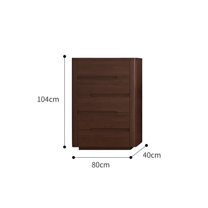 Manufacturer Wholesale Retro Design Walnut Color Floor-Standing Storage Wooden TV Cabinet Living Room Furniture TV Stand — view 5