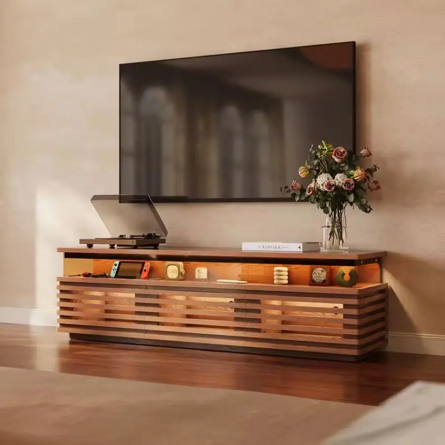 Manufacturer Wholesale Floor-standing New Design Wooden Storage Cabinet Wooden Display Cabinet Living Room Furniture TV — view 1