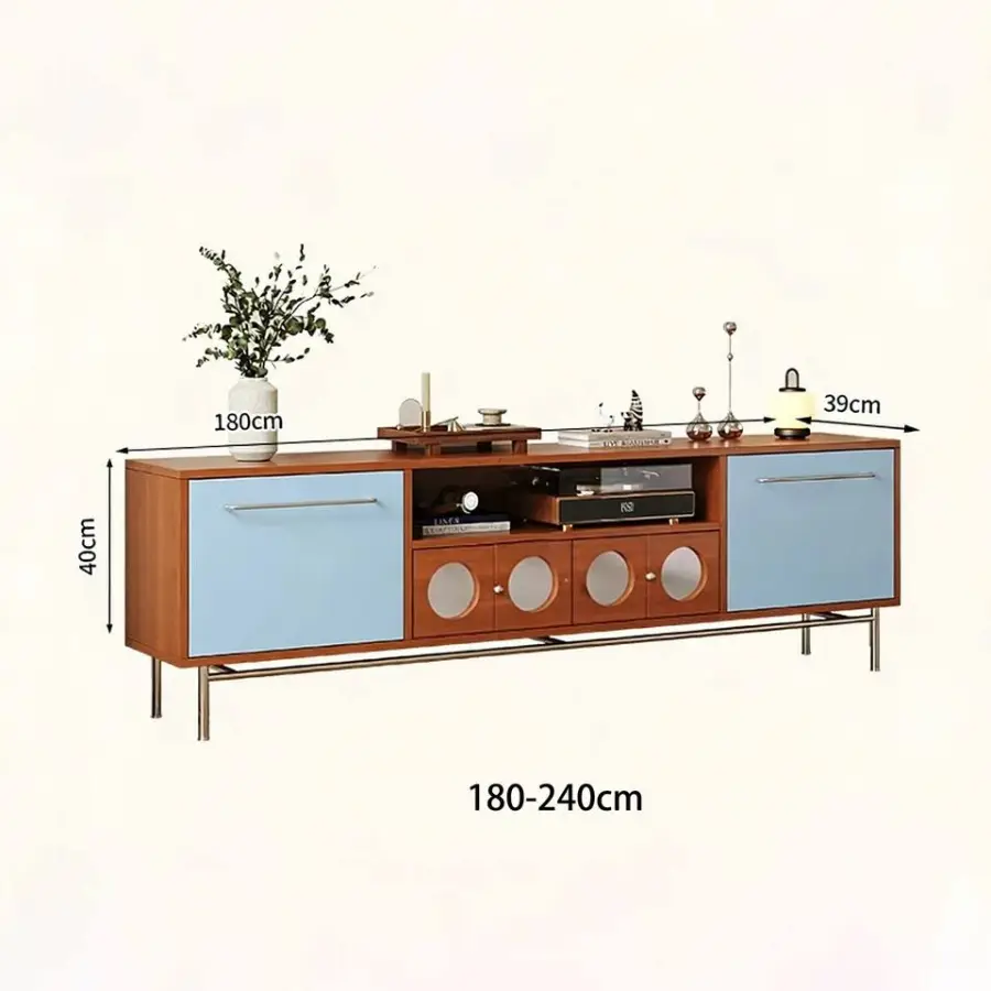 Factory Direct Sale Latest Design 180 cm Long Floor Furniture Fashion Wooden TV Storage Cabinet TV Stands for Living Roo — view 4