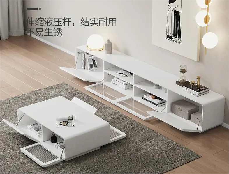 Modern Stylish Multifunctional Living Room Furniture Newly Designed Large Space Coffee Table with Storage for Home Hotel Use — image 5