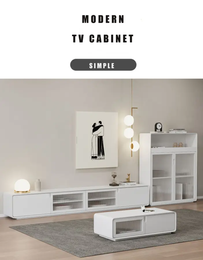 Modern Stylish Multifunctional Living Room Furniture Newly Designed Large Space Coffee Table with Storage for Home Hotel Use — image 7