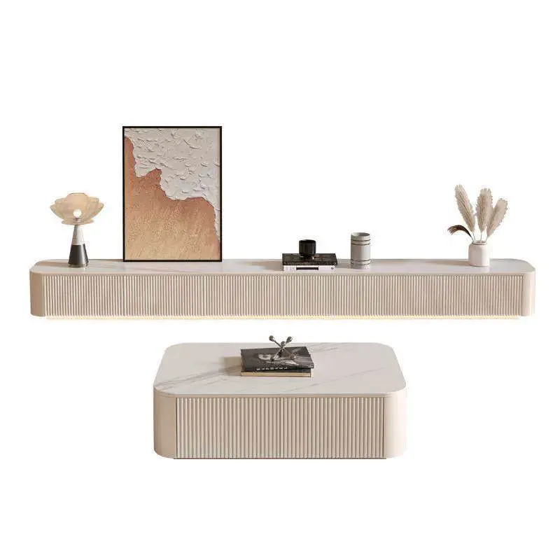 Italian Style Solid Wood TV Stand Small-Sized Minimalist Living Room Storage Cabinet Floor Mounting Elegant TV Cabinet Storage — image 5
