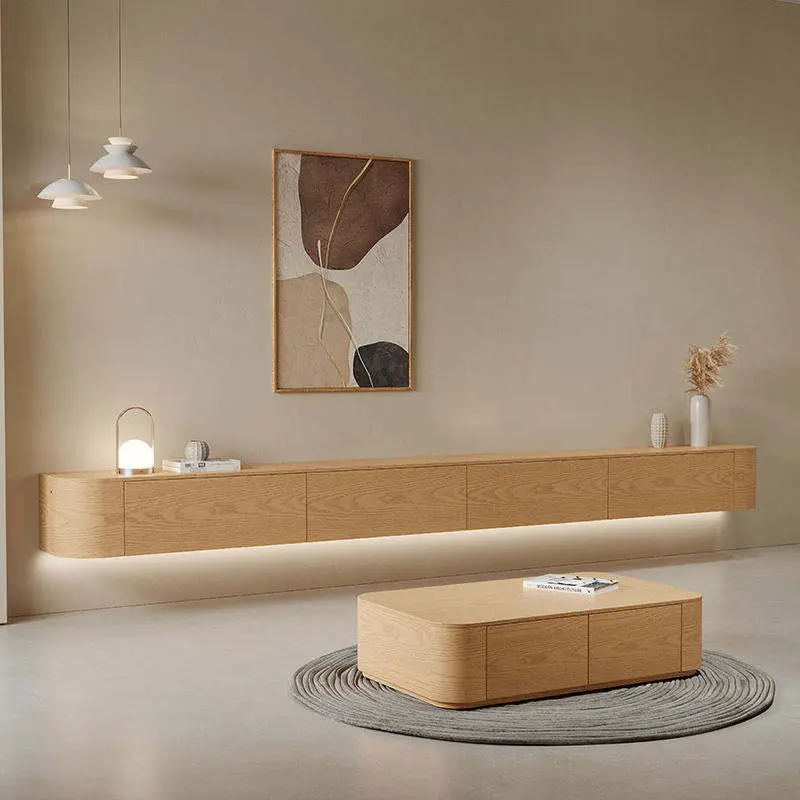 Fraxinus Mandshurica Wall Mounted TV Cabinet — image 4