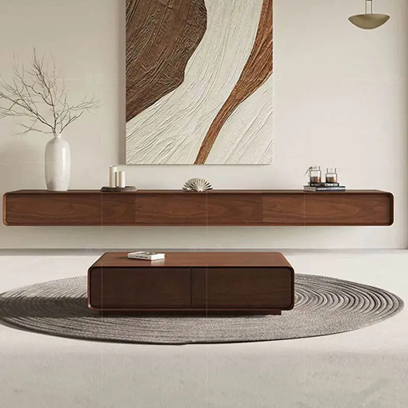 Modern Minimalist Suspended TV Cabinet, TV Stand, TV Set-top Box Storage Rack — image 3