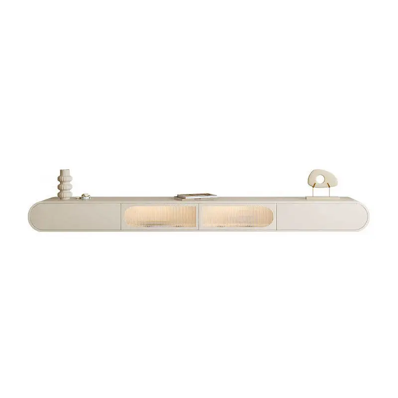 Creamy Style Floating Wall-mounted TV Cabinet 2025 Wall-mounted Cabinet Suspended TV — image 6