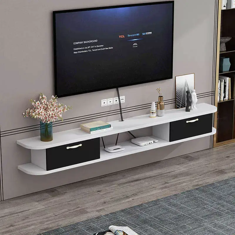 Modern Minimalist Suspended TV Cabinet, TV Stand, TV Set-top Box Storage Rack — image 5
