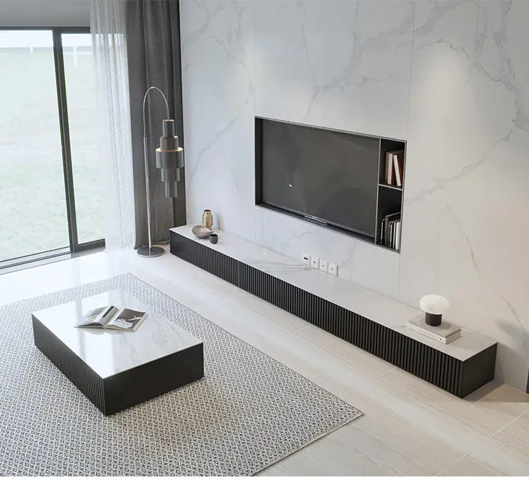 2025 Model High-quality Modern Floating TV Cabinet, Coffee Table, Living Room Furniture and Console TV Unit — image 4