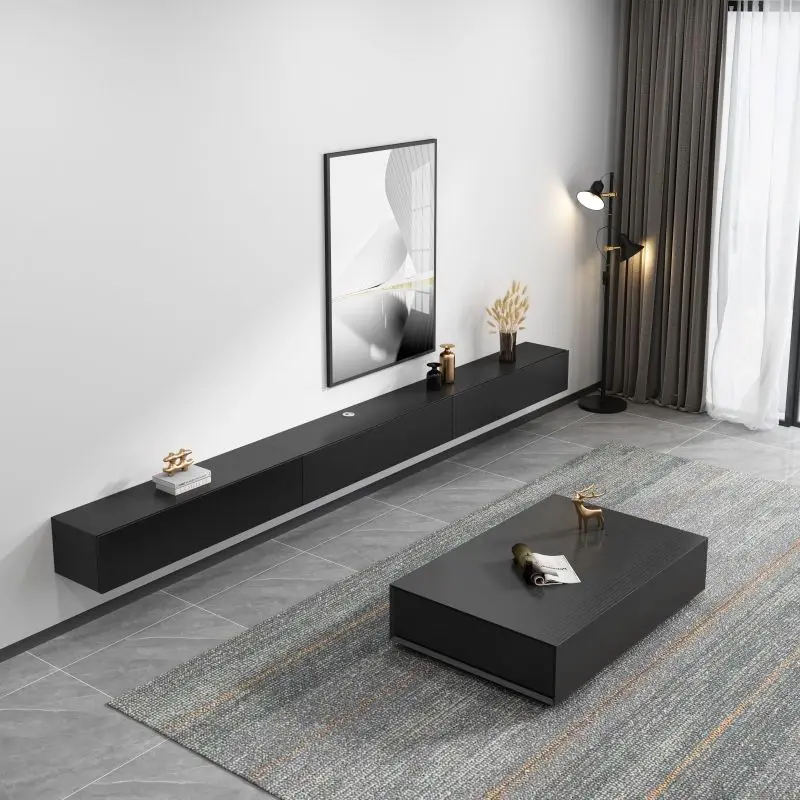 2025 New Design Wall-mounted TV Stand - Modern TV Stand with Coffee Table - Wooden Living Room Furniture - TV Wall Unit — image 5