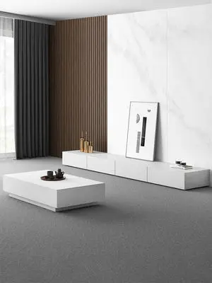 Bestselling Modern European TV Cabinet Coffee Table Combo Stylish Living Room Furniture with Storage for Home Use for Bedroom — image 3