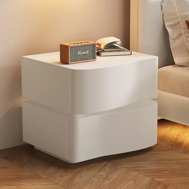 New Intelligent Floating Bedside Cabinet, Simple Home Bedroom Bedside Cabinet, Creative Small Solid Wood Storage Cabinet — image 6