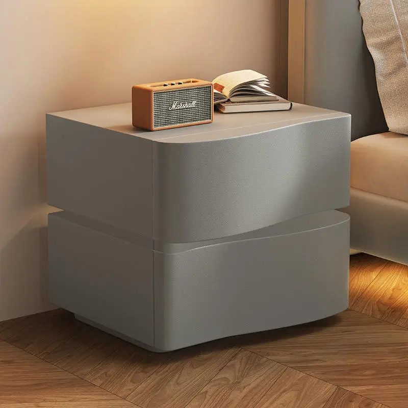 Intelligent Floating Bedside Cabinet, Simple Home Bedroom Bedside Cabinet, Creative Small Solid Wood Storage Cabinet — image 5
