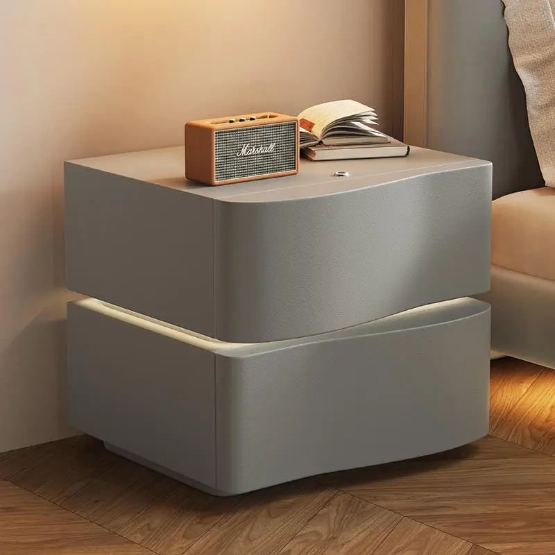 Intelligent Floating Bedside Cabinet, Simple Home Bedroom Bedside Cabinet, Creative Small Solid Wood Storage Cabinet — image 6