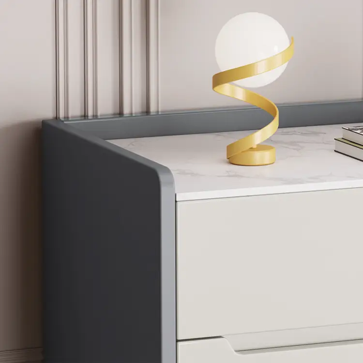 Modern Simple Solid Wood Bedside Cabinet Home Premium Feeling Bedroom Bedside Cabinet — image 6