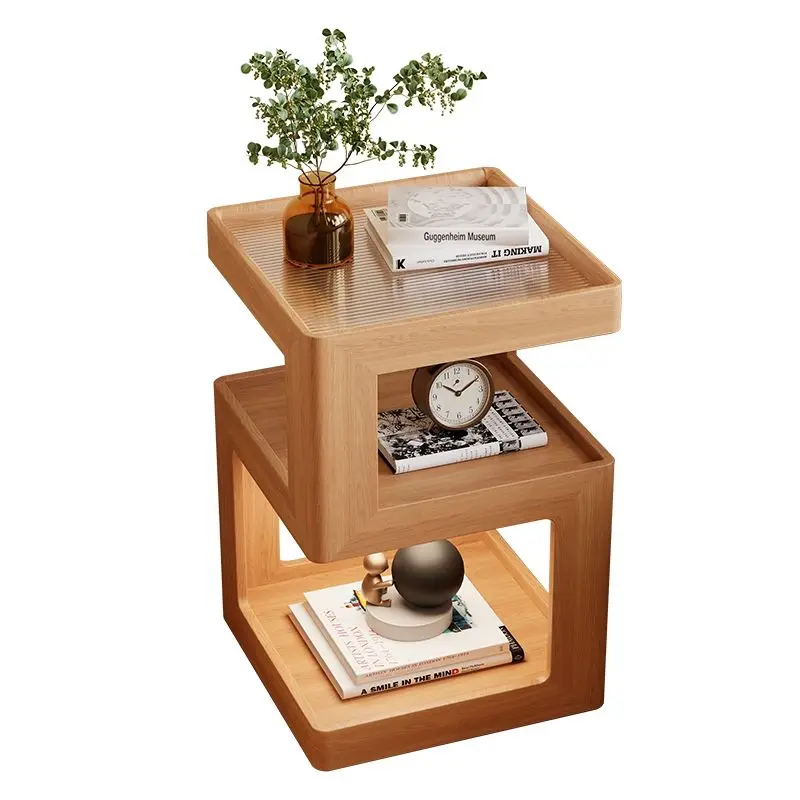 Modern Light Luxury Solid Wood Bedside Cabinet Home Designer Creative Bedside Cabinet — image 3