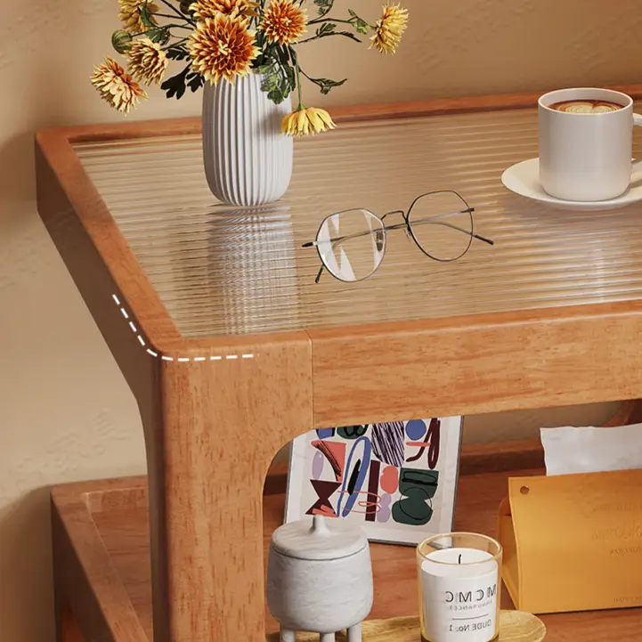 Modern Light Luxury Solid Wood Bedside Cabinet Home Designer Creative Bedside Cabinet — image 5
