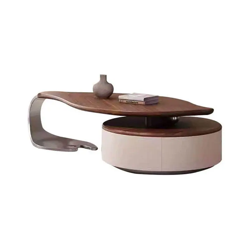 Manufacturer Wholesale Modern Light Luxury Minimalist Small Apartment Leaf Creative Living Room Home Irregular Coffee Table — image 5