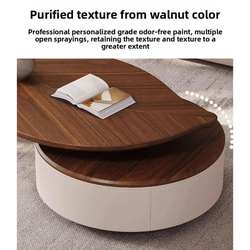 Manufacturer Wholesale Modern Light Luxury Minimalist Small Apartment Leaf Creative Living Room Home Irregular Coffee Table — image 6