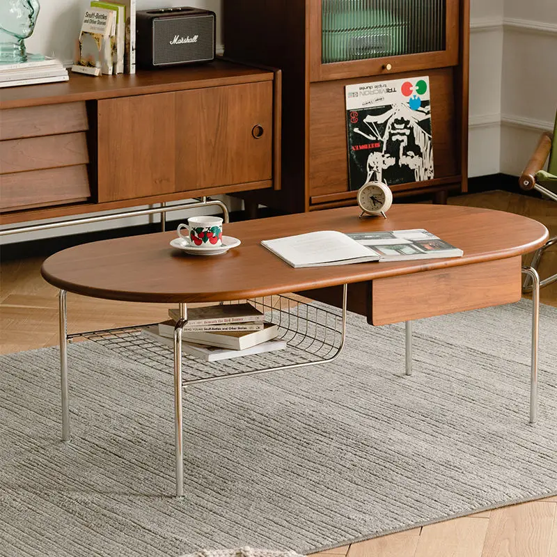 Factory Direct Sale Eco-Friendly Solid Wood Small Coffee Table Living Room Furniture Set Modern Luxury Coffee Table with — view 1