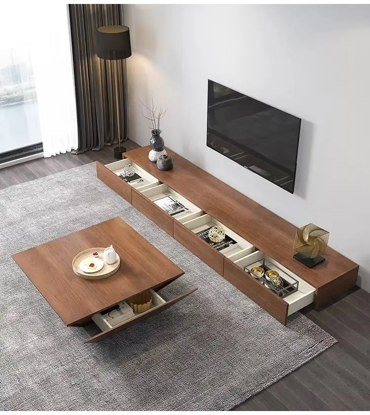 Factory Wholesale Nordic Square Simple Modern Living Room Coffee Table for Small and Large Spaces Fashionable Coffee Table — image 6