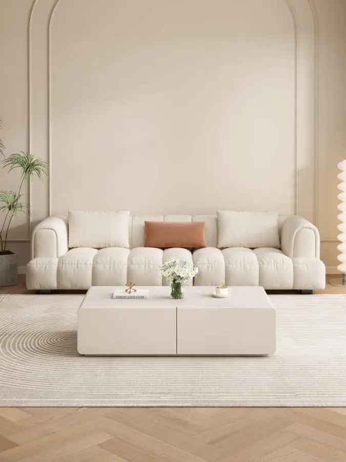Factory Wholesale Modern Minimalist Coffee Table for Home Use, Small Apartment Living Room Floor Storage Coffee Table — image 4