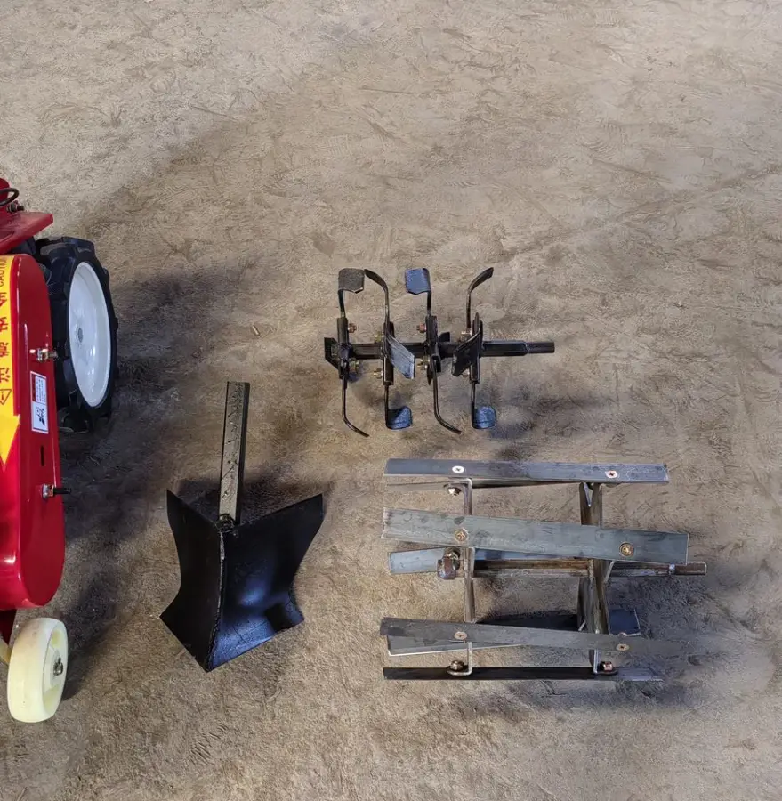 Small agriculture farm 170F/7HP Gasoline 4WD Power grass crusher weeder tiller paddy rice weeding and tilling remover machine — image 7