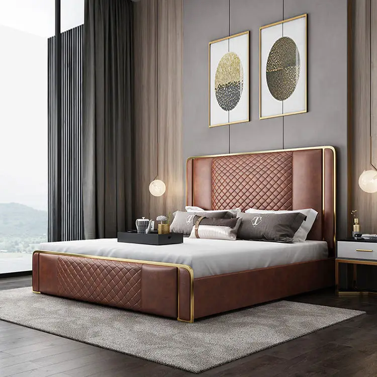Luxury Modern Bedroom Bed Frame with Hypo-Allergenic Cover Silk Cotton Filling-Hot Sale Best Prices Apartment & Hospital Use — image 2