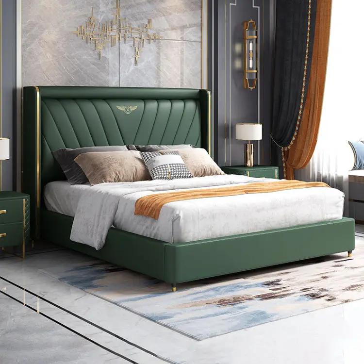 Storage Bed Frame Storage Bed Mechanism Hotel Leather Italian Design Modern Luxury Furniture Modern Upholstered Storage Beds — image 2