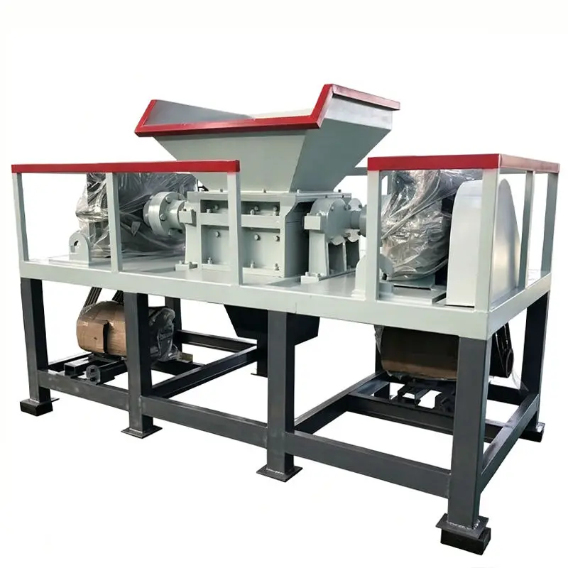 Fully Automatic Double Shaft Universal Shredder | Plastic Wood Tire Shredder for Solid Waste Recycling — image 2