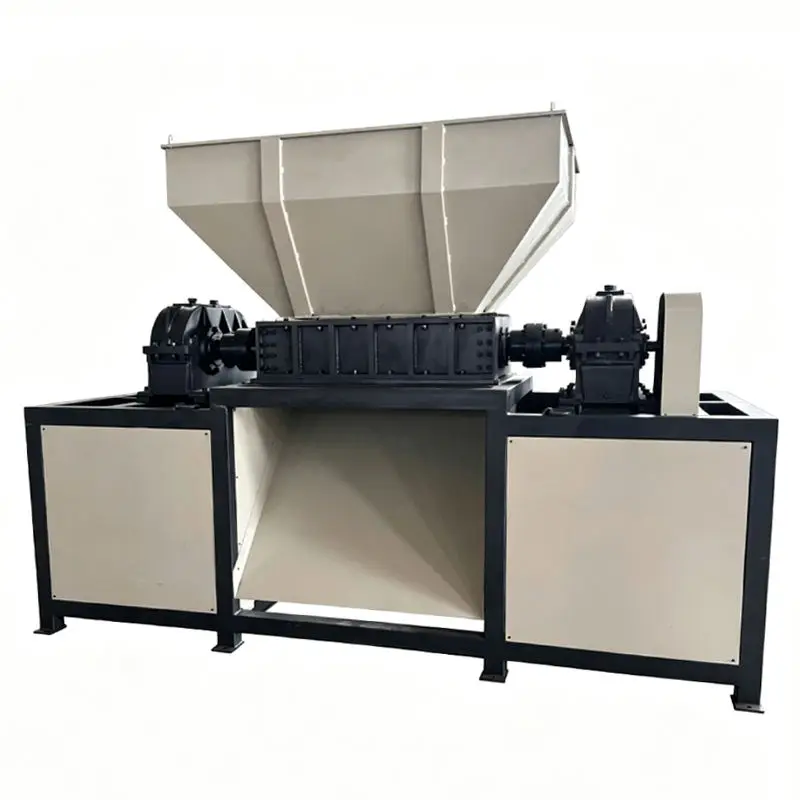 Fully Automatic Double Shaft Universal Shredder | Plastic Wood Tire Shredder for Solid Waste Recycling — image 3