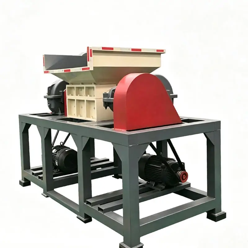 Fully Automatic Double Shaft Universal Shredder | Plastic Wood Tire Shredder for Solid Waste Recycling — image 6