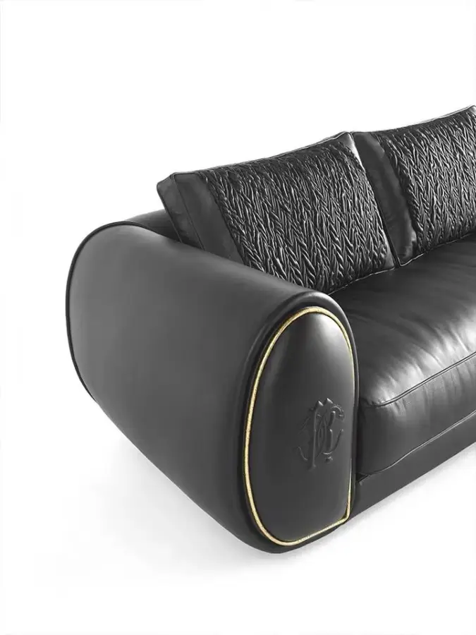 Furnistyle Customization Huge Italian Modern Sectional Sofa Couch Living Room Leather Luxury Sectional Sofa — image 4