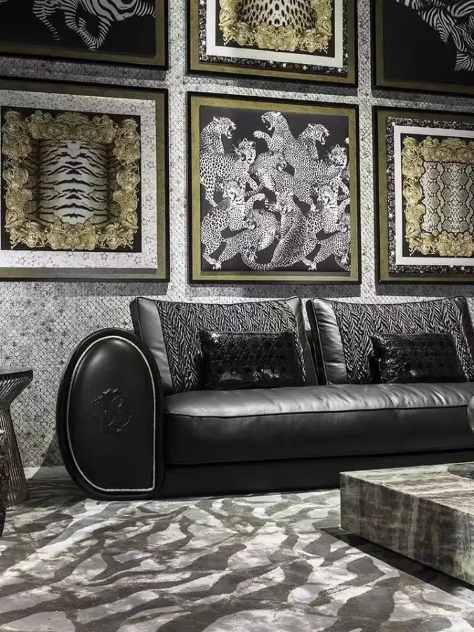 Furnistyle Customization Huge Italian Modern Sectional Sofa Couch Living Room Leather Luxury Sectional Sofa — image 6