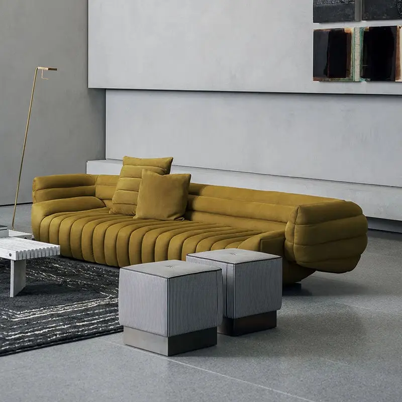 Furnistyle Luxury Couch Living Room Sofa Minimail Modern Fabric Sofa Modular Lazy Living Room Sofas — image 5