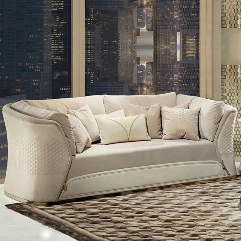 Furnistyle Italian Leather Modern Furniture Sofa Set Luxury Sectional Couch Sofa Set Furniture Living Room Luxury Sofa — view 1