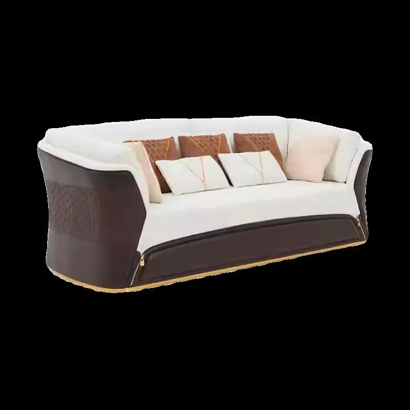 Furnistyle Italian Leather Modern Furniture Sofa Set Luxury Sectional Couch Sofa Set Furniture Living Room Luxury Sofa — image 6